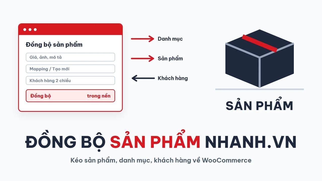 Đồng bộ sản phẩm và khách hàng Nhanh.vn về WooCommerce