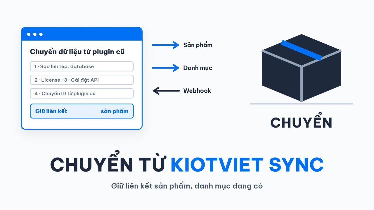 Chuyển từ KiotViet Sync sang plugin DevVN, giữ liên kết sản phẩm