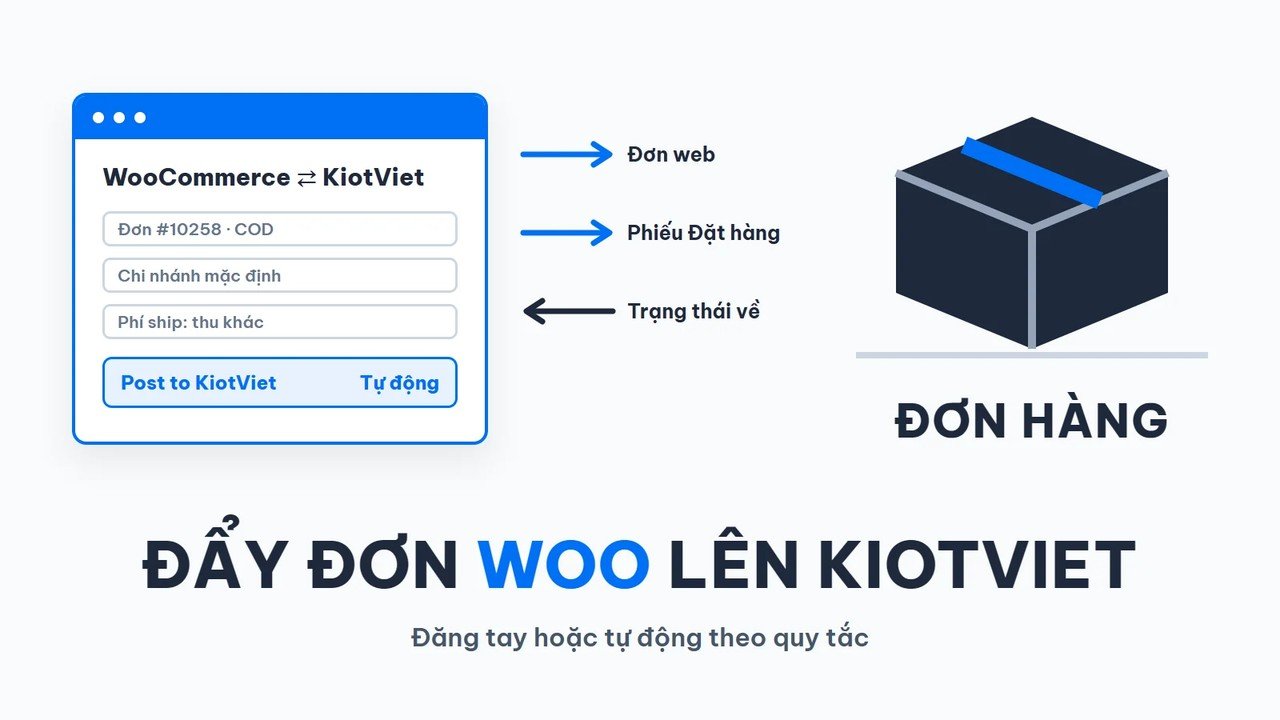 Đẩy đơn hàng WooCommerce lên KiotViet: đăng tay và tự động