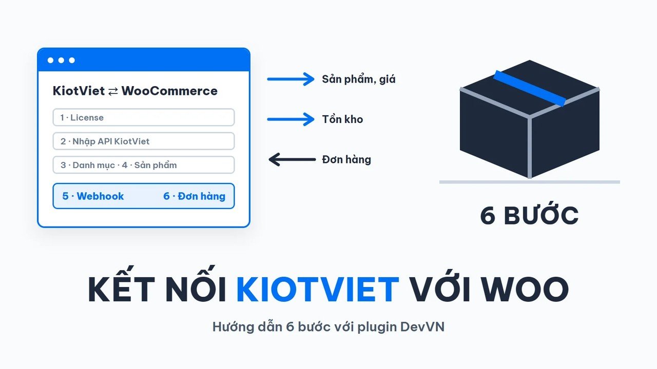 Hướng dẫn kết nối KiotViet với WooCommerce trong 6 bước