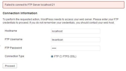 Giải quyết vấn đề đòi tài khoản FTP khi thêm plugin cho wordpress