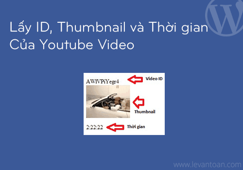 Lấy ID thumbnail và thời gian của youtube video