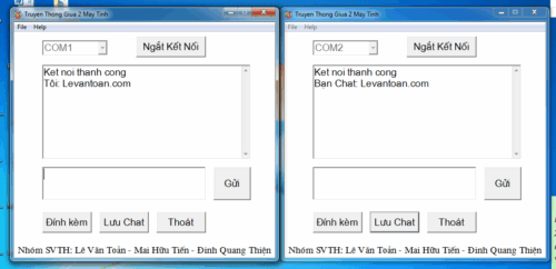 [VB] Truyền thông giữa hai máy tính qua COM