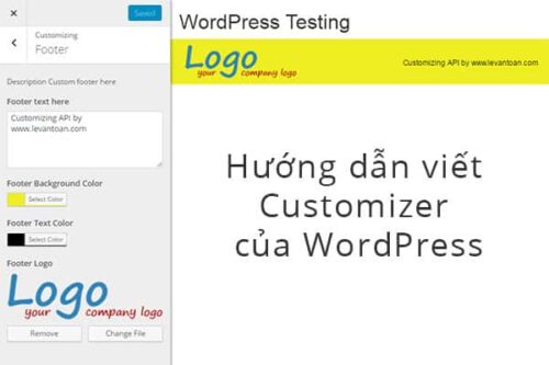 Hướng dẫn viết Customizer của WordPress