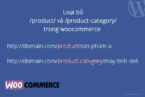 Hướng dẫn xóa product, product-category trong đường dẫn của woocommerce