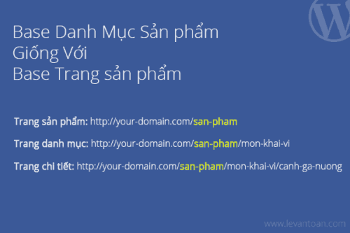 Cách cài đặt base của danh mục sản phẩm giống với base của trang sản phẩm