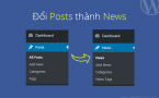 Chuyển chữ “Posts” thành “News”