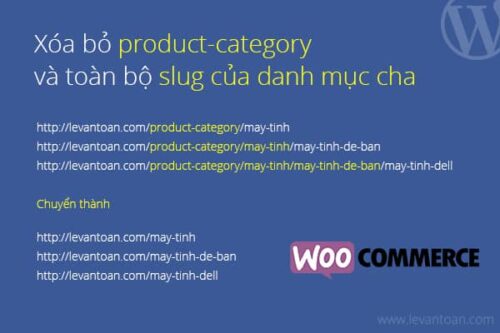 Xóa bỏ product-category và toàn bộ slug của danh mục cha khỏi đường dẫn của Woocommerce