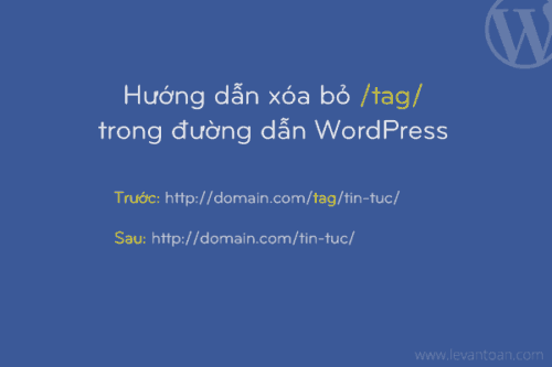 Hướng dẫn xóa bỏ chữ /tag/ trong đường dẫn