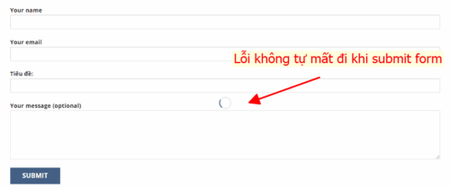 Sửa lỗi icon loading không tự mất đi của Contact Form 7 khi sử dụng theme Flatsome