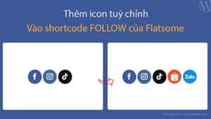 Thêm icon tuỳ chỉnh vào shortcode follow của Flatsome