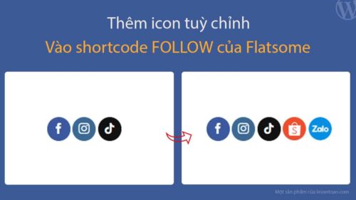 Thêm icon tuỳ chỉnh vào shortcode follow của Flatsome
