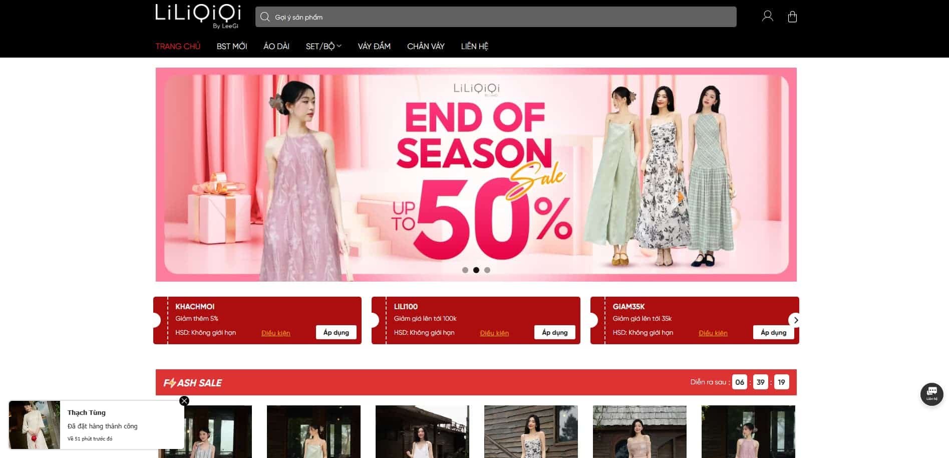 Dự án website LiLiQiQi