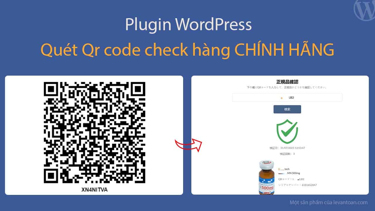 Plugin check hàng chính hãng cho WordPress