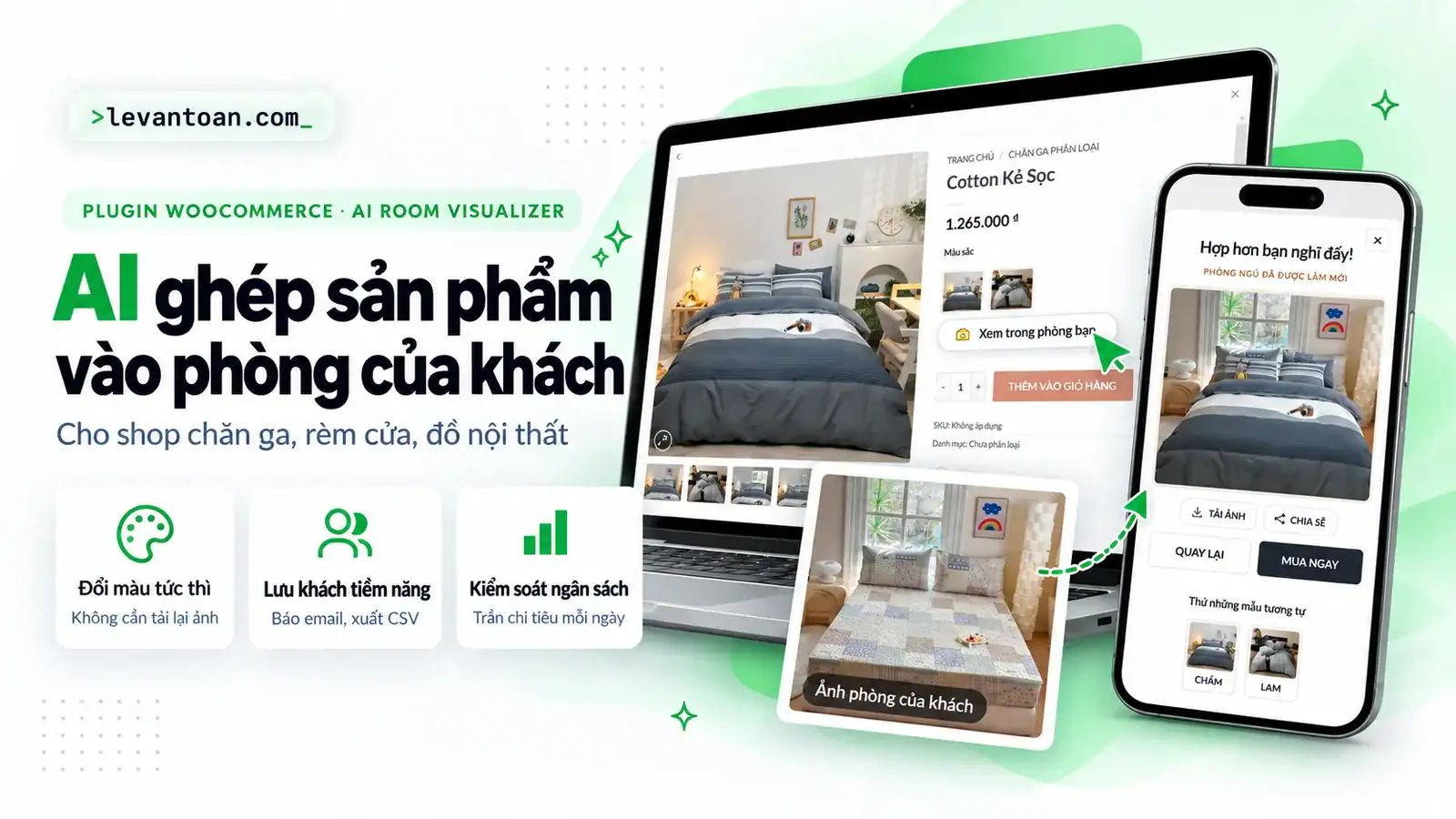 DevVN AI Room Visualizer: AI ghép sản phẩm vào phòng của khách