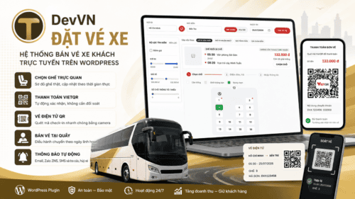 DevVN Đặt Vé Xe – Hệ thống bán vé xe khách trực tuyến ngay trên website của bạn