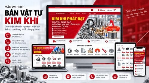 Mẫu website bán vật tư kim khí