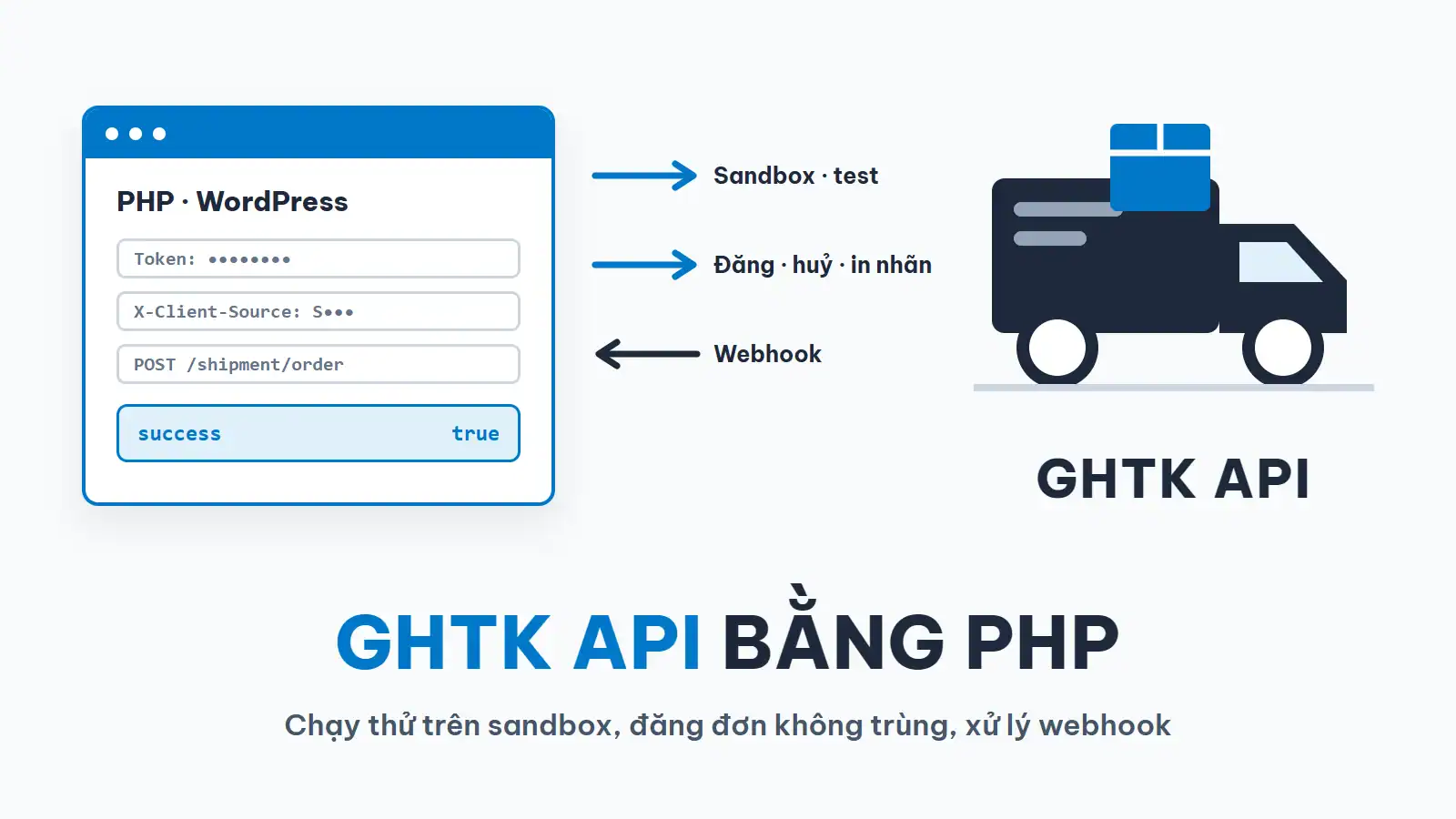 Tích hợp GHTK API bằng PHP trong WordPress, chạy thử trên môi trường sandbox