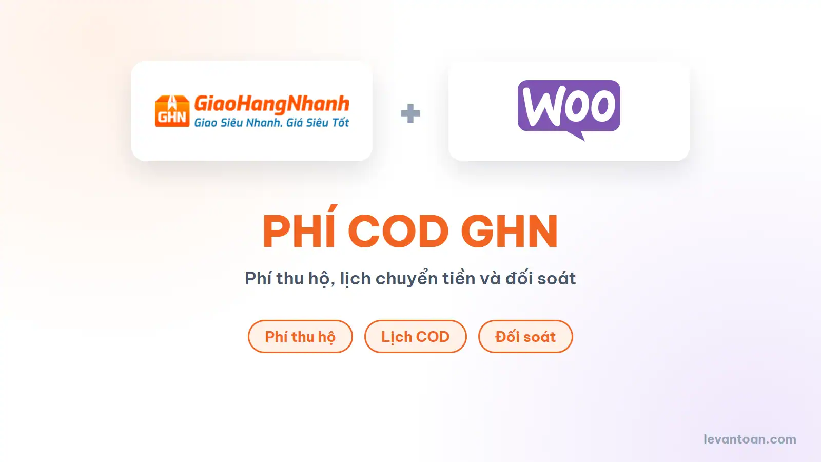 Phí COD GHN: phí thu hộ, lịch chuyển tiền COD và đối soát